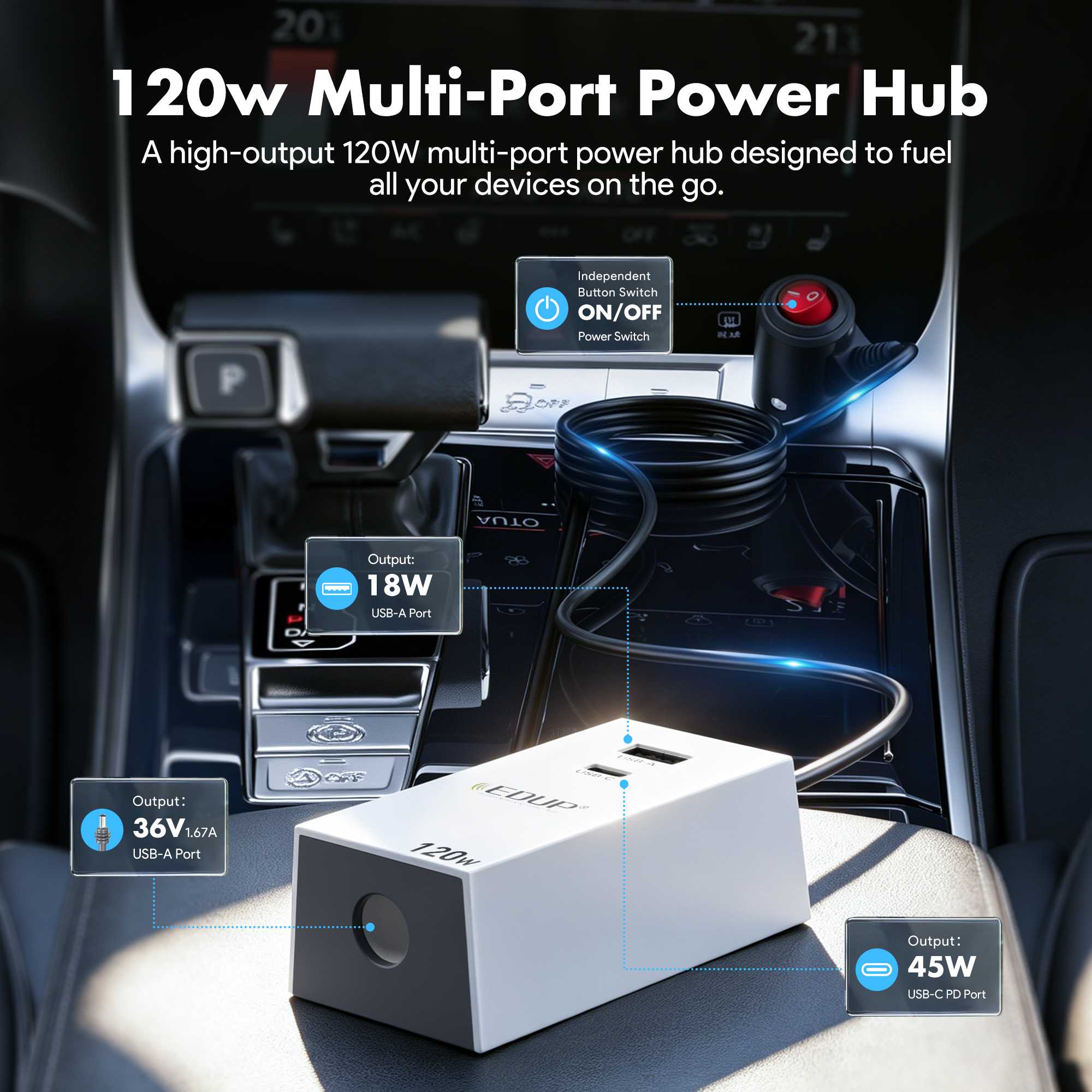Adaptador de corriente 36V 120W